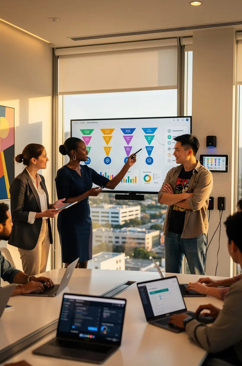 Screenshot of a dashboard displaying real-time analytics from automation software.